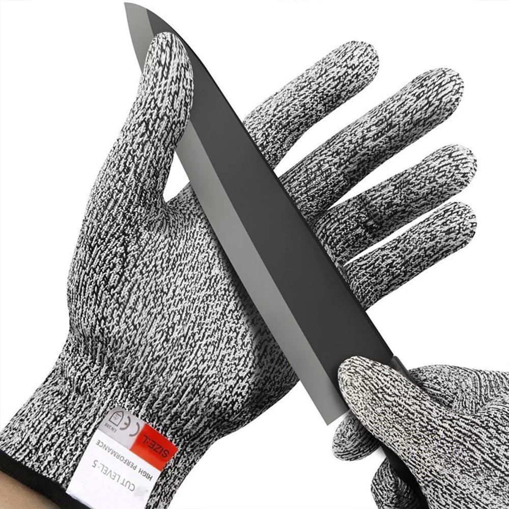 Anti-Cut Gloves 5 Grade Safety Cut Proof Stab Resistant Stainless Steel
