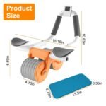 Automatic Rebound Abdominal Wheel Roller for Core Strength with Timer Kneel Pad - Image 12
