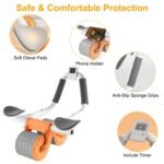 Automatic Rebound Abdominal Wheel Roller for Core Strength with Timer Kneel Pad - Image 7