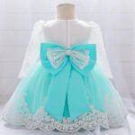 Baby Girls' Basic Christening Floral Dress - Image 2