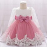 Baby Girls' Basic Christening Floral Dress - Image 14