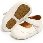 Baby Girls Mary Jane Flats Non-Slip Toddler First Walkers Princess Dress Shoes - Image 2