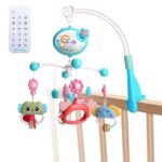 Baby Musical Crib Bed Bell Rotating Mobile Star Projection - Image 4