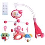 Baby Musical Crib Bed Bell Rotating Mobile Star Projection - Image 3