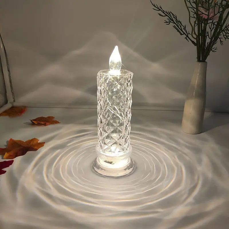 battery-powered-led-candle-lamp-with-rose-pattern-refraction-halo-projection-indoor-lighting-dailysale-652244.webp Battery-Powered LED Candle Lamp With Rose Pattern Refraction Halo Projection - Image 1