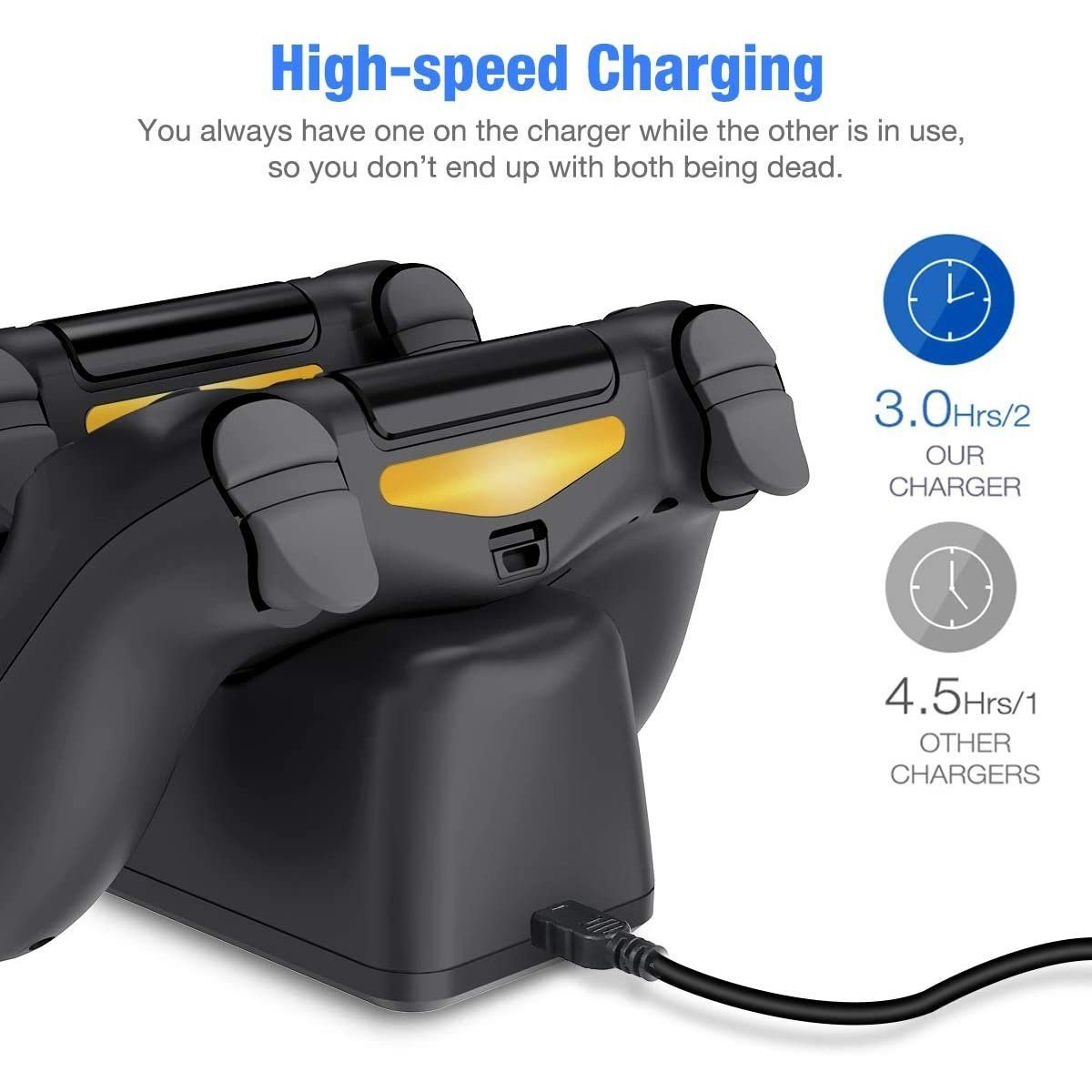 BEBONCOOL Controller USB Charging Station Dock for PS4 - Image 5