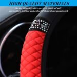 Bling Soft Leather Car Steering Wheel Cover Non-Slip Heat And Cold Protector - Image 8