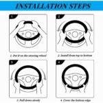 Bling Soft Leather Car Steering Wheel Cover Non-Slip Heat And Cold Protector - Image 6