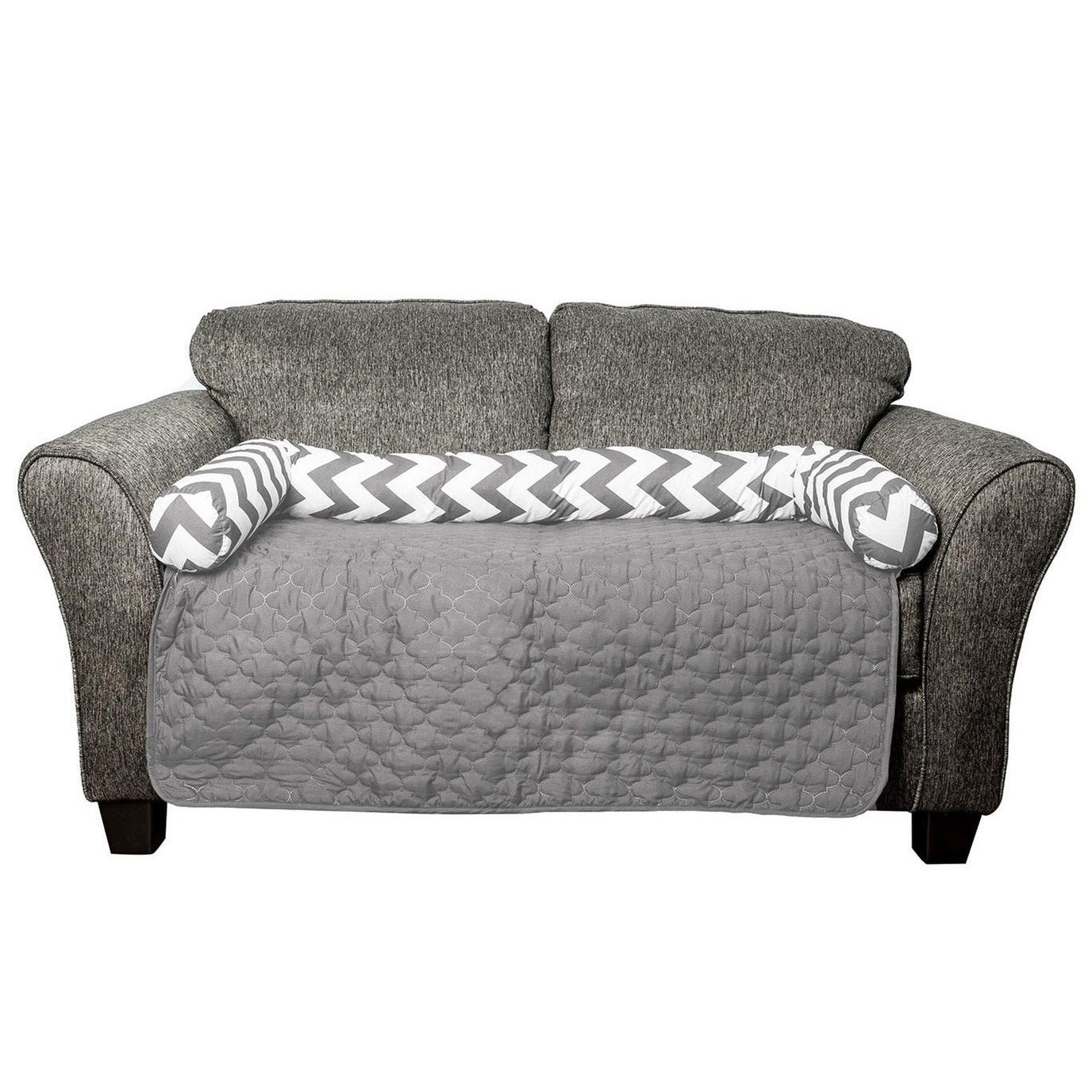 Chevron Reversible Quilted Pet Bed Chair Cover - Assorted Sizes - Image 24