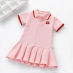Children Dress Spring Summer Turn-Down Collar - Image 4