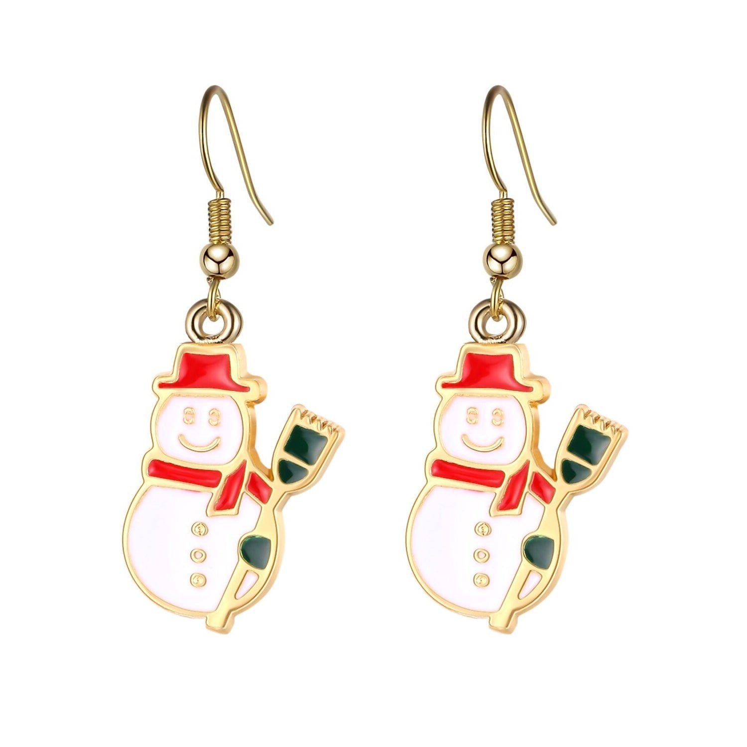 Christmas Ear Decor Hooks Creative Ladies Holiday Earrings - Image 5