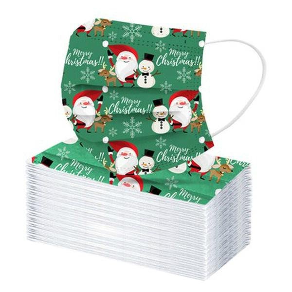Christmas Special Mask Disposable Dustproof and Breathable Three-layer Protective Cover - Image 4