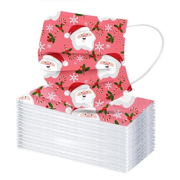 Christmas Special Mask Disposable Dustproof and Breathable Three-layer Protective Cover - Image 5