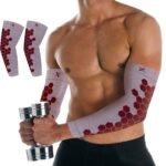 Copper Infused Arm Compression Elbow Support Sleeves - Image 2