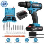 Cordless Drill Set with 2 Pieces 8V Batteries and Charger 2 Variable Speed 3/8In Keyless Chuck - Image 5