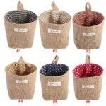 Cotton Linen Hanging Bag Home Gadget Storage Organizer - Image 9