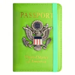 Creative Passport Holder Cover With 3D Metal Badge - Image 16