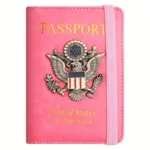 Creative Passport Holder Cover With 3D Metal Badge - Image 7