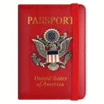 Creative Passport Holder Cover With 3D Metal Badge - Image 8