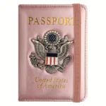 Creative Passport Holder Cover With 3D Metal Badge - Image 9