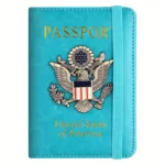 Creative Passport Holder Cover With 3D Metal Badge - Image 6