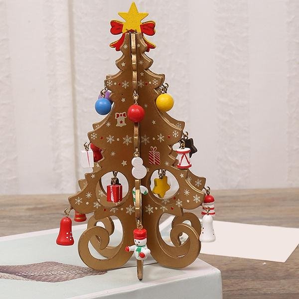 DIY Stereo Wooden Christmas Tree - Christmas Decoration Ornaments - Image 14