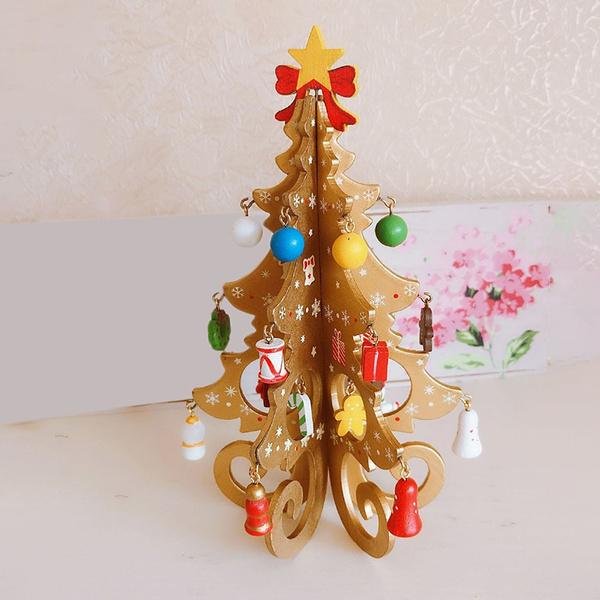DIY Stereo Wooden Christmas Tree - Christmas Decoration Ornaments - Image 13