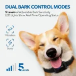 Dog Bark Collar Rechargeable with Intelligent Bark Control Vibration - Image 2