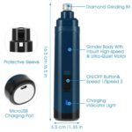 Dog Nail Grinder 2 Speeds Quiet USB Rechargeable - Image 5