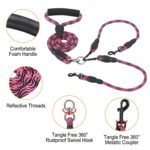 Double Dog Leash No-Tangle with Swivel Coupler Padded Handle - Image 8