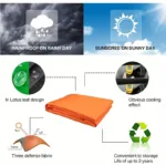 Durable Outdoor Sun Shade Sail for Terrace, Yard, Deck, and Garden - Waterproof and UV Resistant Triangle Canopy - Image 7