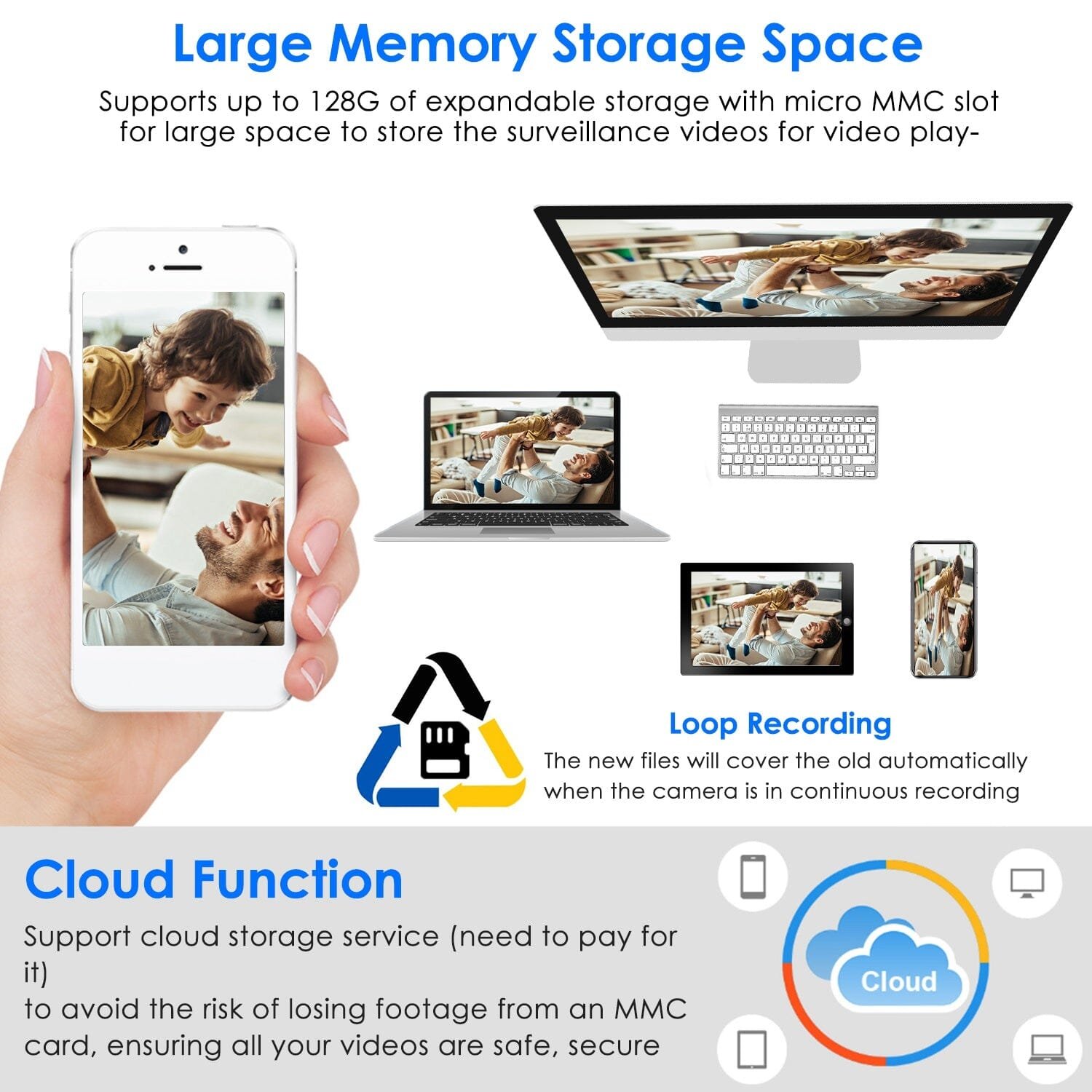 E27 WiFi Bulb Camera 1080P FHD WiFi IP Pan Tilt Security Surveillance Camera - Image 11