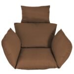 Egg Chair Hanging Basket Seat Cushion with Headrest - Image 3