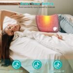 Electric Heating Pad for Back Abdomen Shoulder with 10 Adjustable Temperature Smart Timer Setting - Image 7