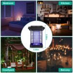 Electric Solar Powered Bug Zapper Lamp IP65 Waterproof for Indoor and Outdoor - Image 12