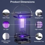 Electric Solar Powered Bug Zapper Lamp IP65 Waterproof for Indoor and Outdoor - Image 13