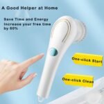 Electric Spin Scrubber Cordless Handheld Cleaning Brush with 5 Replaceable Brush Heads - Image 4