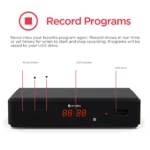 Ematic AT102 Digital TV HD Converter Box + Recorder with LED Display (Black) - Image 9