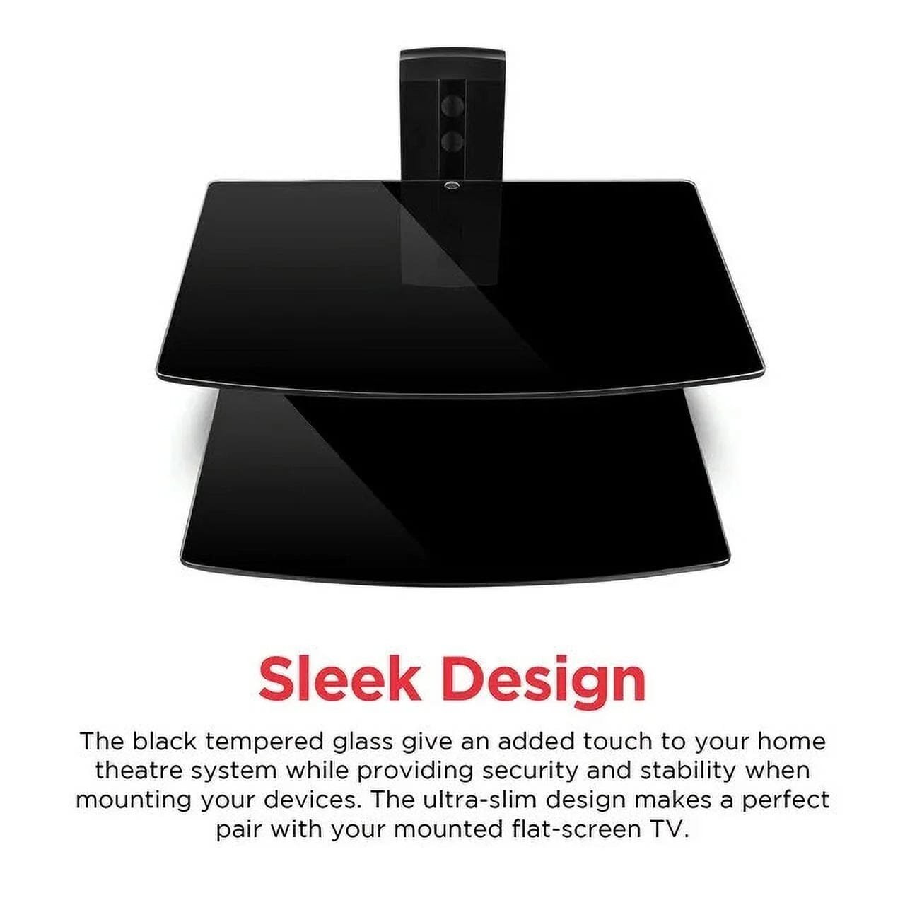 Ematic EMD212 Adjustable 2 Shelf for DVD Player, Cable Box, with HDMI Cable - Image 5