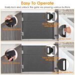 Extra Wide Child Safety Gate Retractable Door - Image 7
