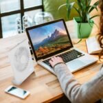 Fan USB Rechargeable Table Portable Desk Cooling Fan - Image 2