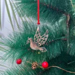 Festive Christmas Tree Pendant - Metal Hanging Ornament for Scene Decor - Image 3