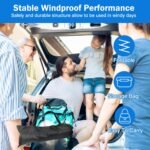 Foldable Beach Canopy Tent Collapsible Shade - Image 4