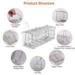 Foldable Rat Trap Cage Humane Live Rodent Trap Cage - Image 7