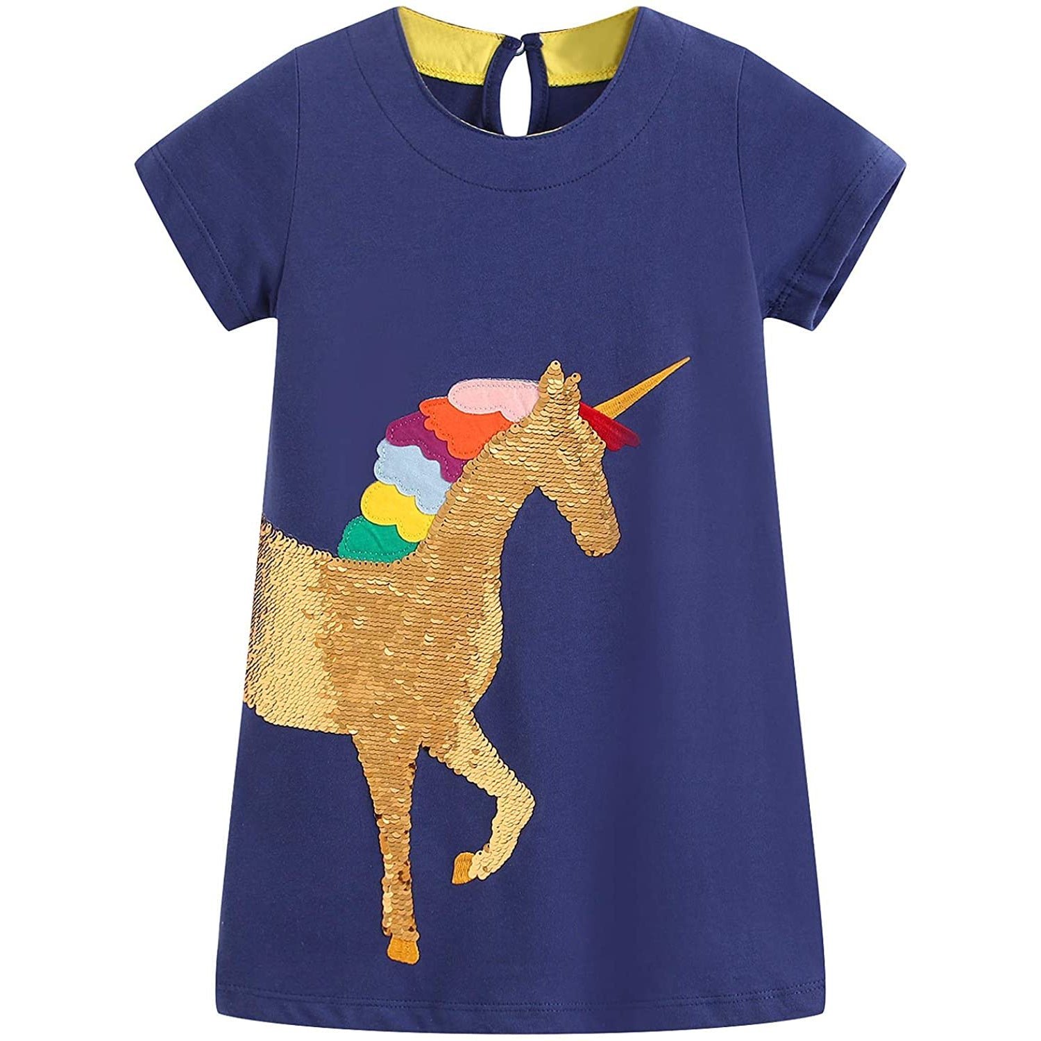 Girls Cotton Casual Jersey Dresses