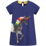 Girls Cotton Casual Jersey Dresses - Image 2