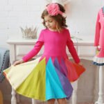 Girls' Rainbow Casual Dress - Image 4