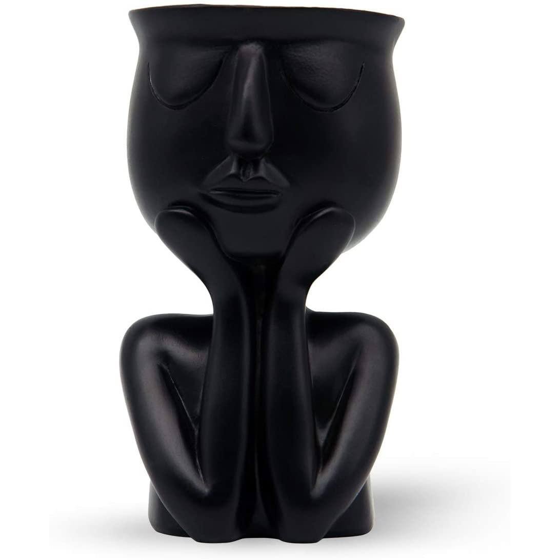 Greneric Character Portrait Flower Pot Resin Succulents Plant Pot