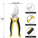 Heavy Duty Pruning Shears with Rust Proof Stainless Steel Blades Handheld Gardening Tools - Image 6