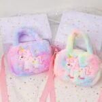 Kawaii Unicorn Pattern Plush Bag - Image 7